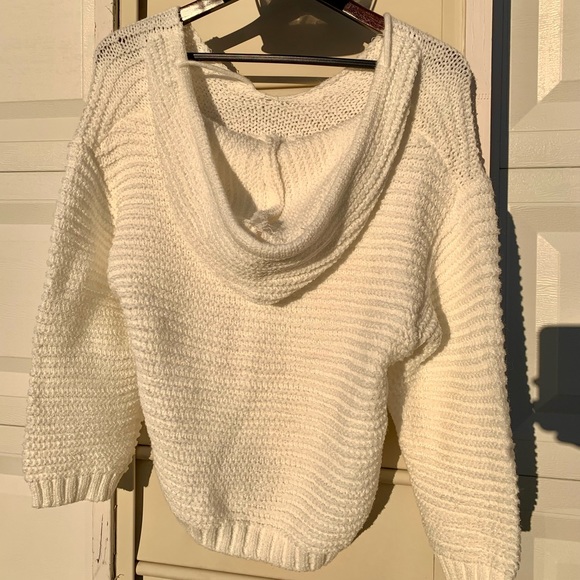 NWT! Loose Fit Hoodie (Cream) - Picture 4 of 6
